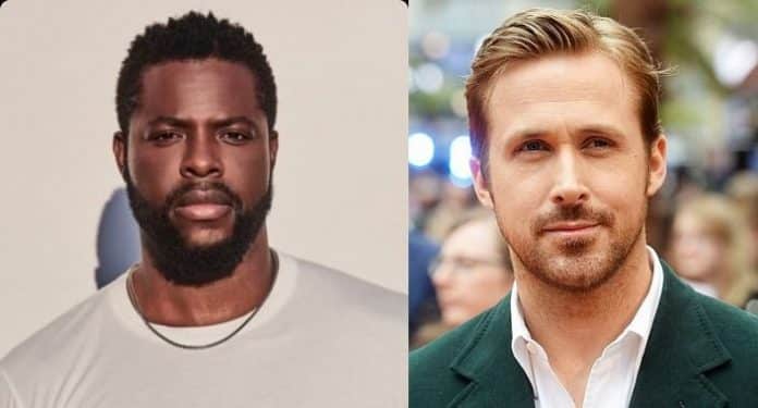 Ryan Gosling and Winston Duke are in the film The Fall Guy-