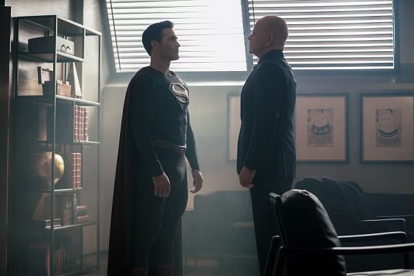 Superman and Lois S4E9 - Tyler Hoechlin as Superman and Michael Kudlitz as Lex Luthor