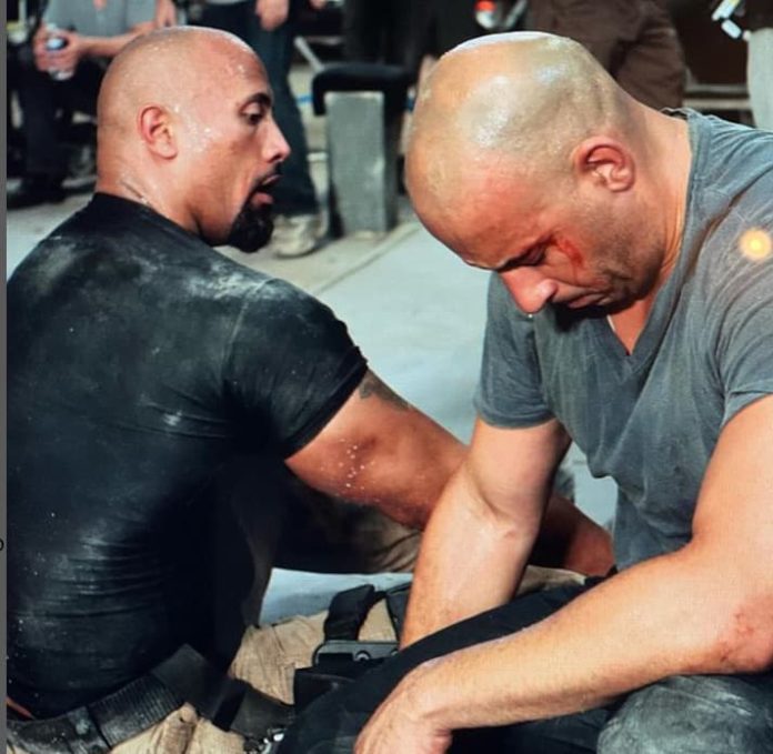 vin diesel and the rock fast and furious